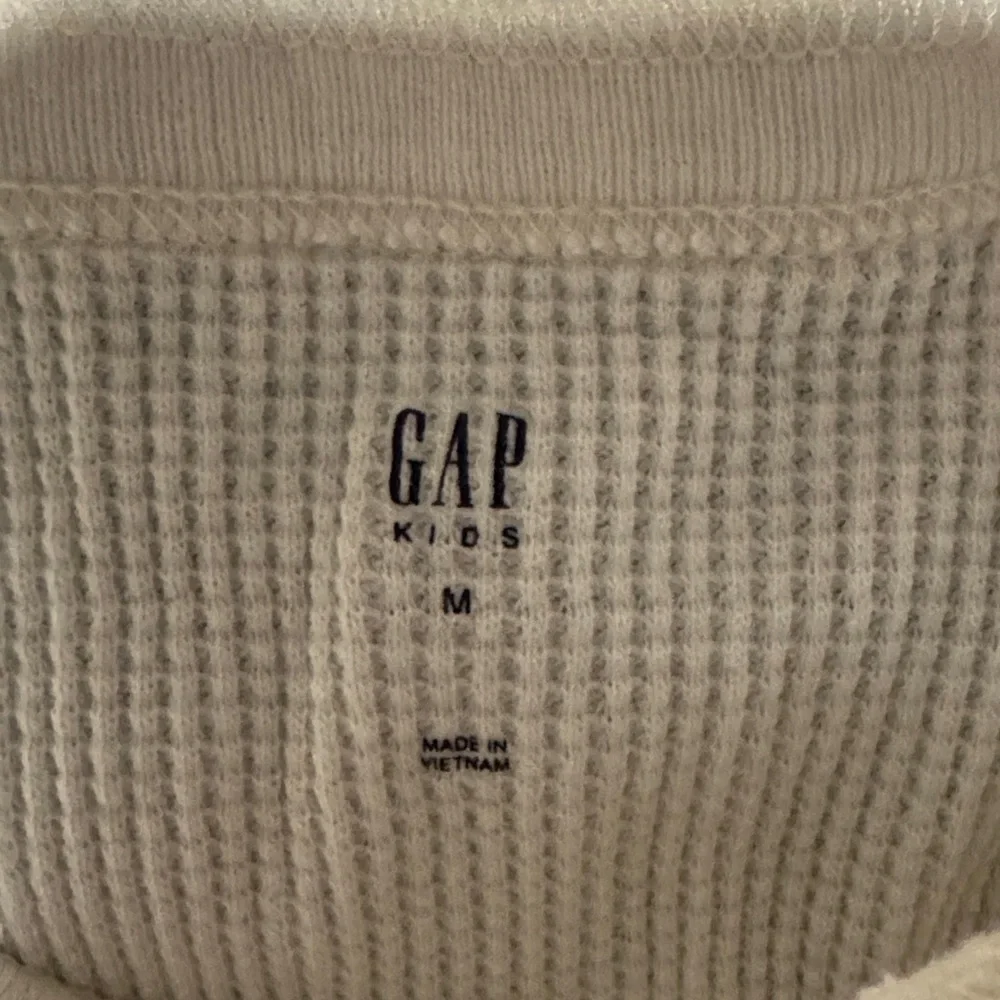 GAP Kids Off-White Long Sleeve Henley